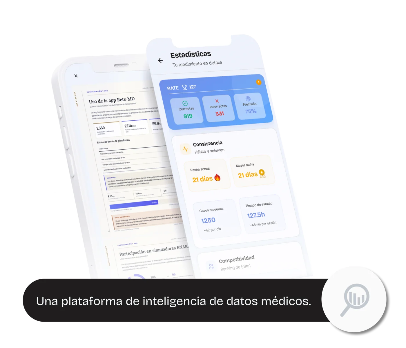 Ilustración: dashboard con métricas de aprendizaje